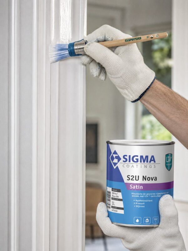 Binnenkozijnen schilderen met Sigma S2U Nova Satin