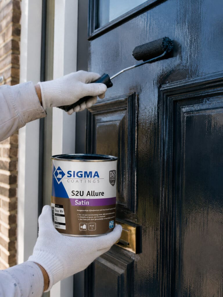 Buitendeur schilderen met Sigma S2U Allure Satin