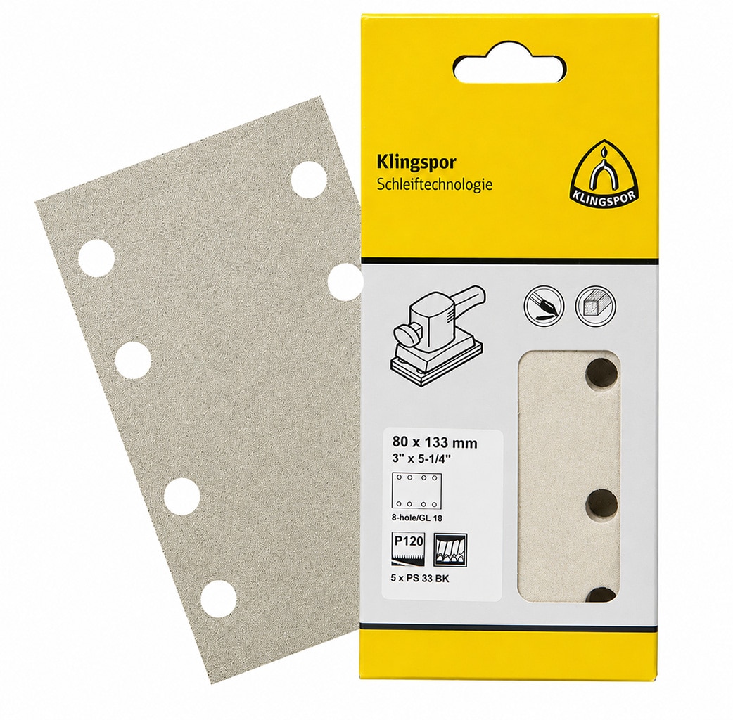Klingspor Schuurpad Rechthoek 80×133 mm korrel 120