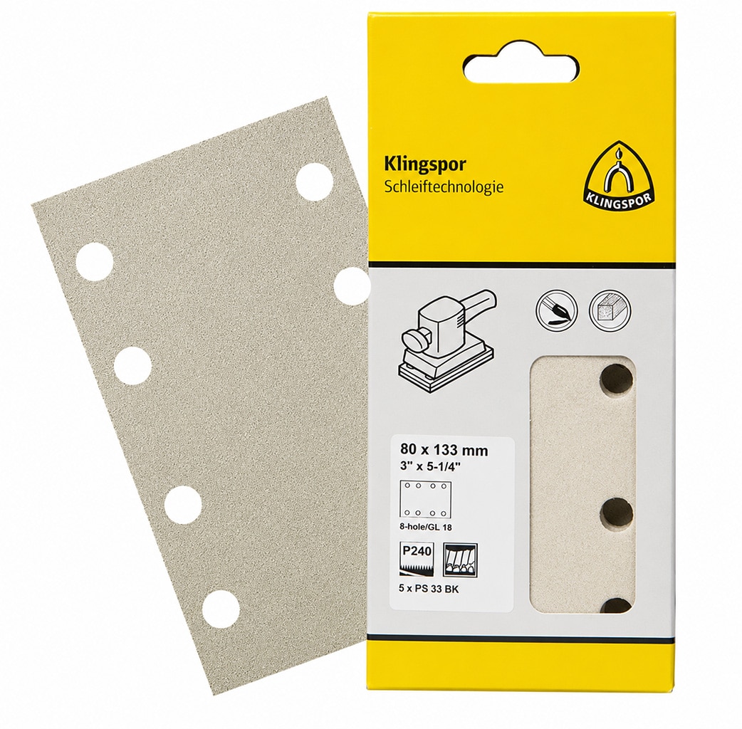 Klingspor Schuurpad Rechthoek 80×133 mm korrel 240