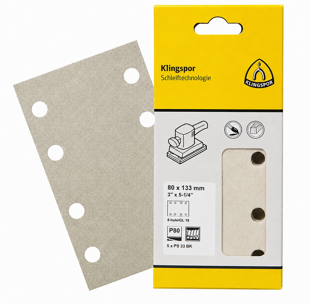 Klingspor Schuurpad Rechthoek 80×133 mm korrel 80