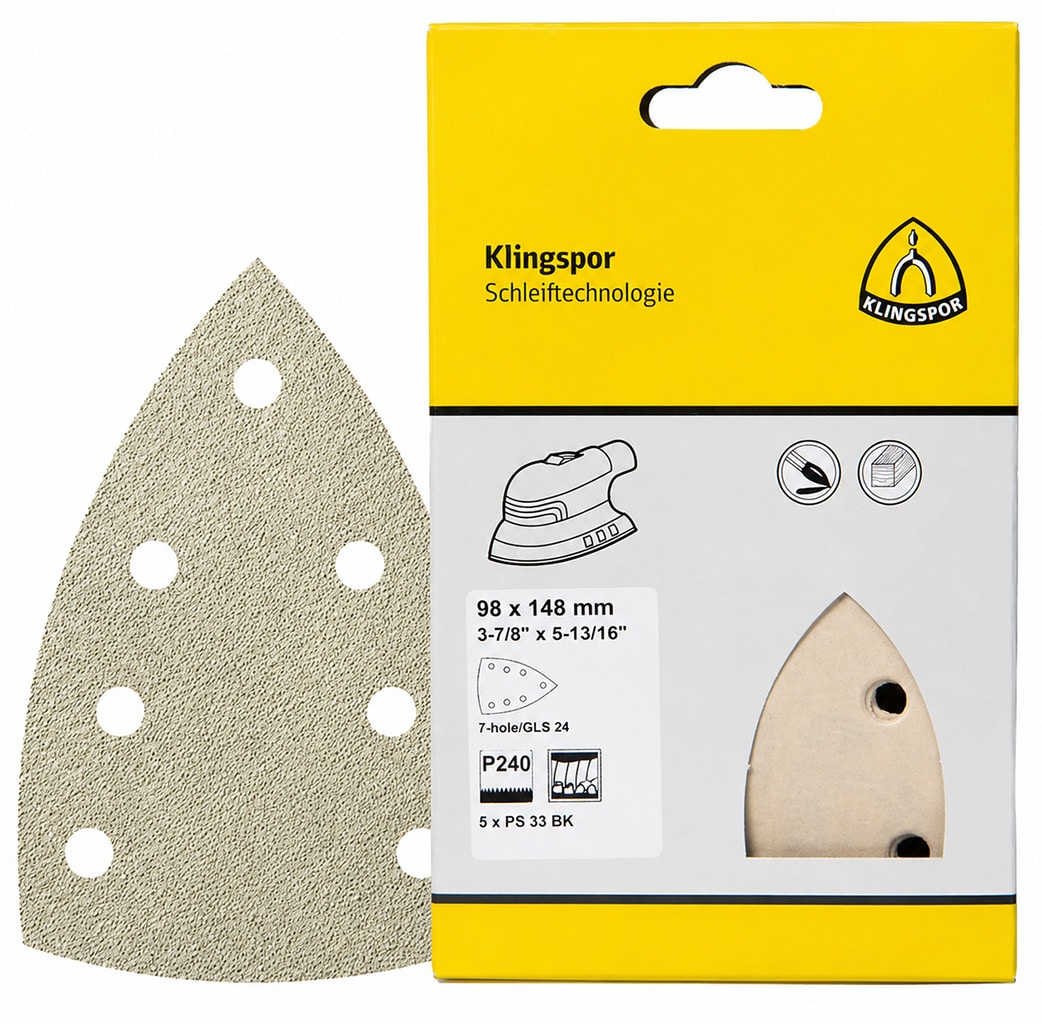 Klingspor Schuurpapier Delta 98×148 mm korrel 240