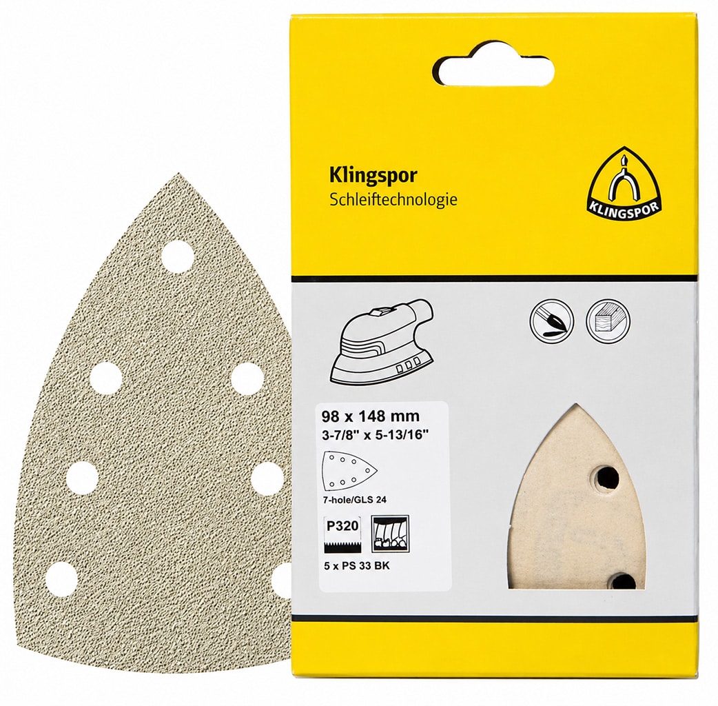 Klingspor Schuurpapier Delta 98×148 mm korrel 320