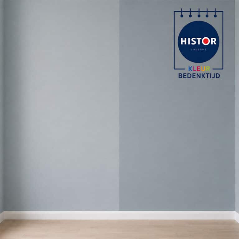 muur verschillende kleur blauw met Histor bedenktijd