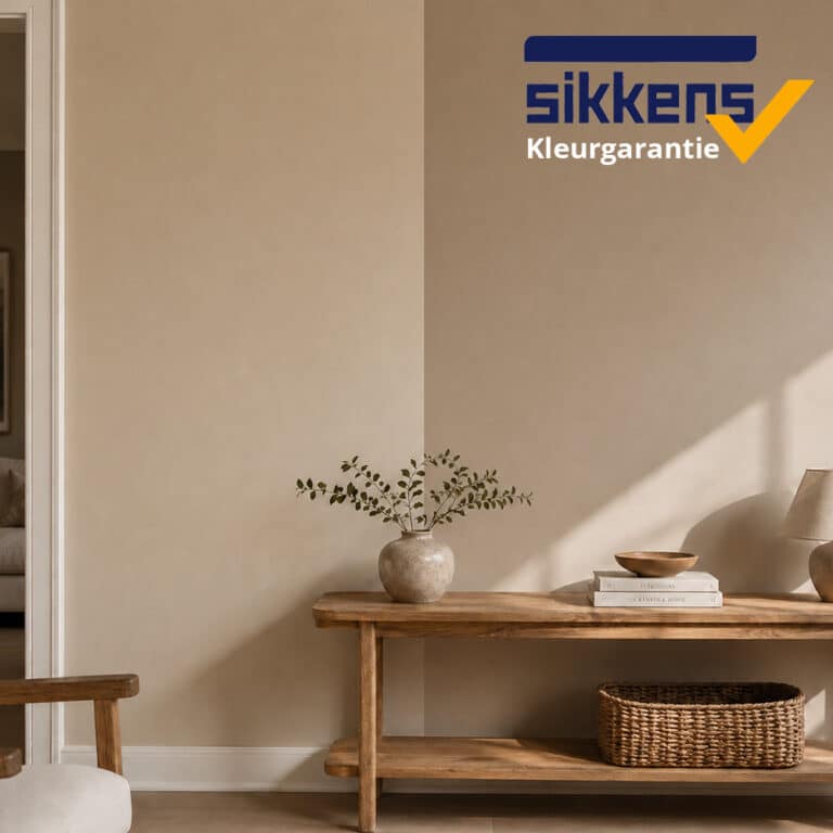 Sikkens Kleurgarantie met muur verschillende kleur