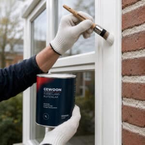 buitenkozijnen schilderen met Gewoon Zijdeglans buitenlak