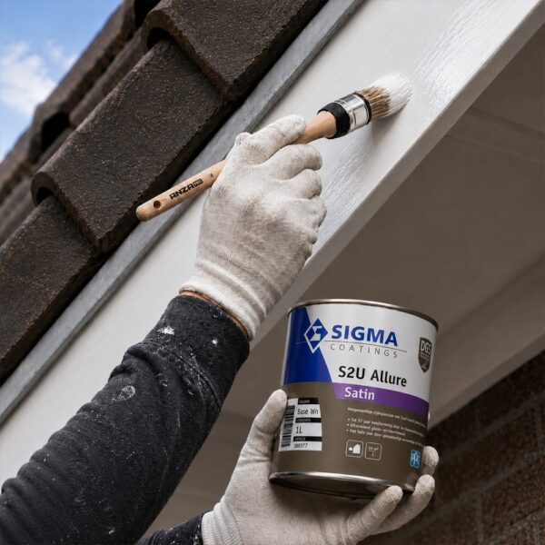 Schilder schildert boeidelen met Sigma S2U Allure Satin