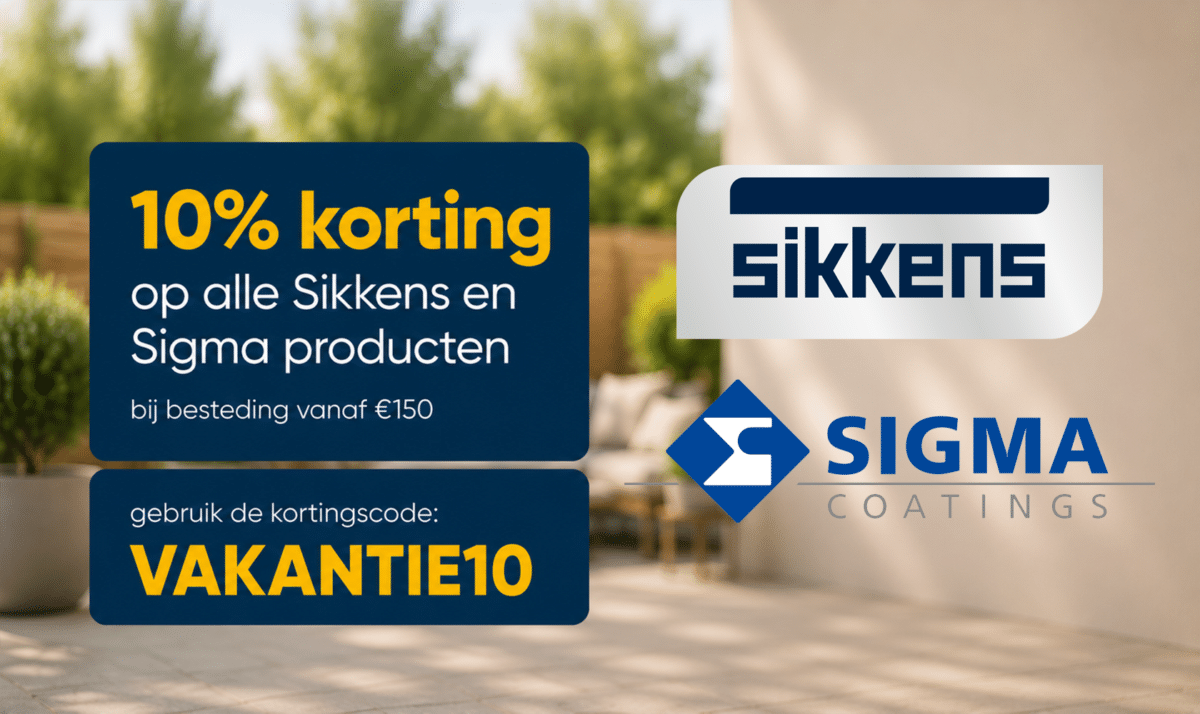 banner 10% korting op alle Sikkens en Sigma