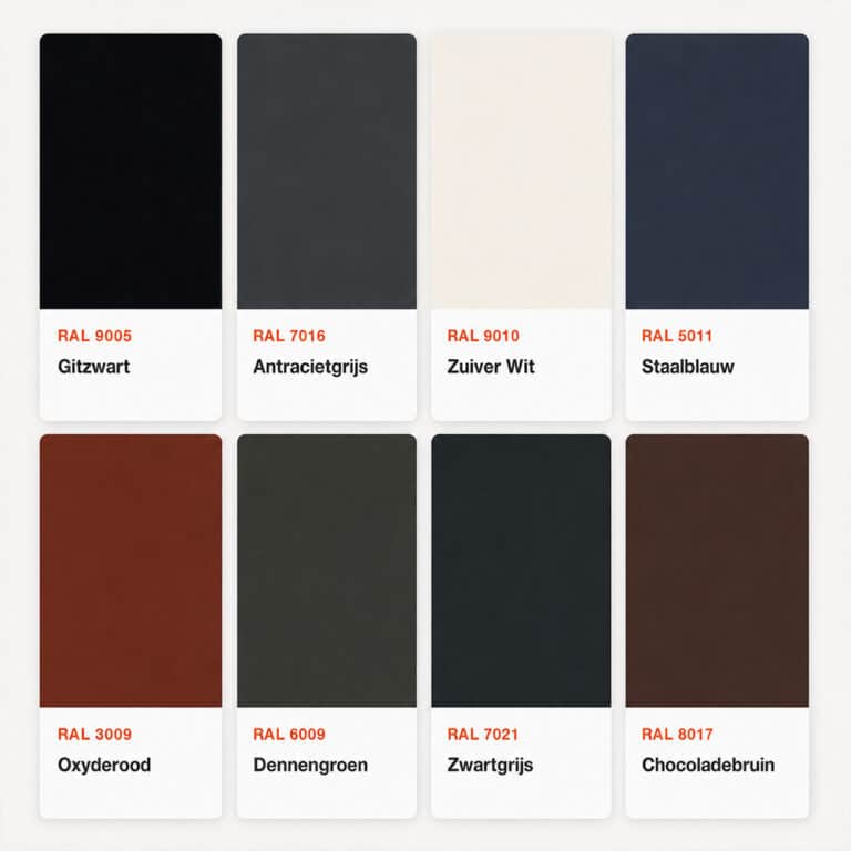 Populaire voordeur RAL kleuren
