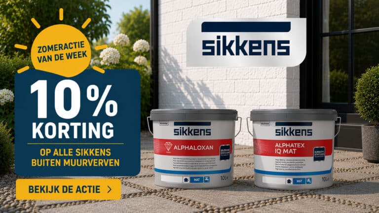 Zomerweekactie Sikkens buitenmuurverven met 10% korting
