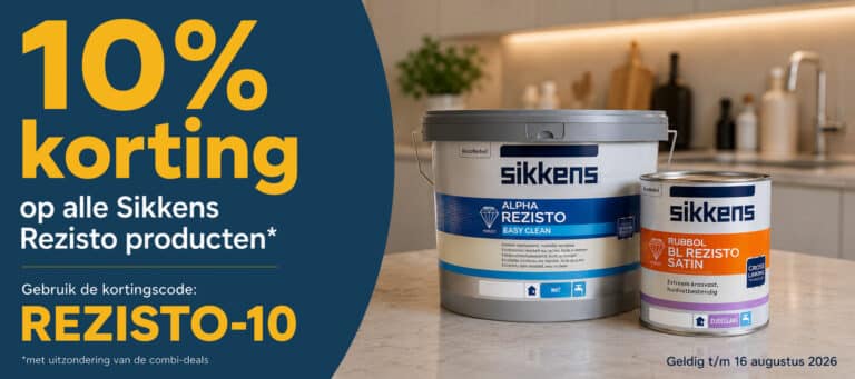 Banner Sikkens Rezisto 10% korting