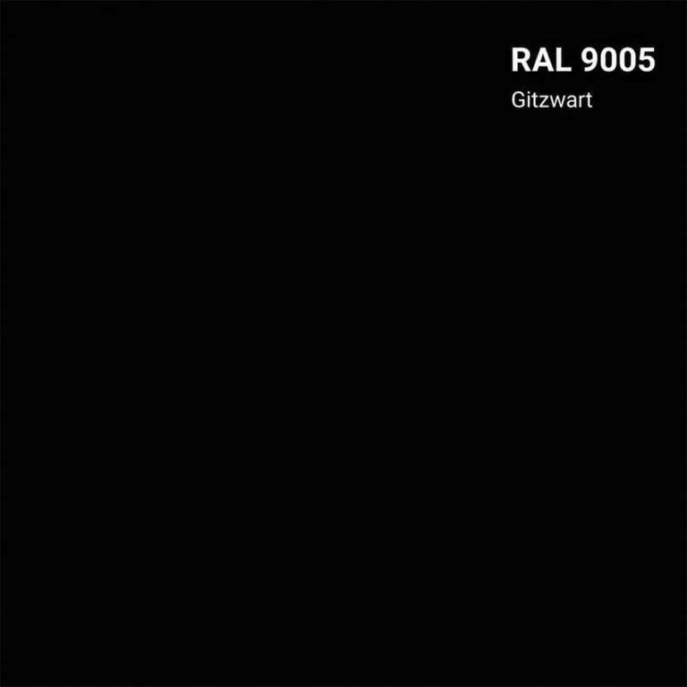RAL 9005 Gitzwart vierkant beeld