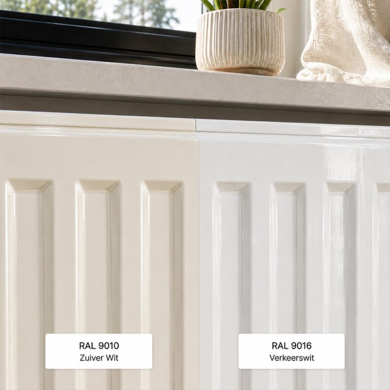 Radiator in RAL 9010 en RAL 9016