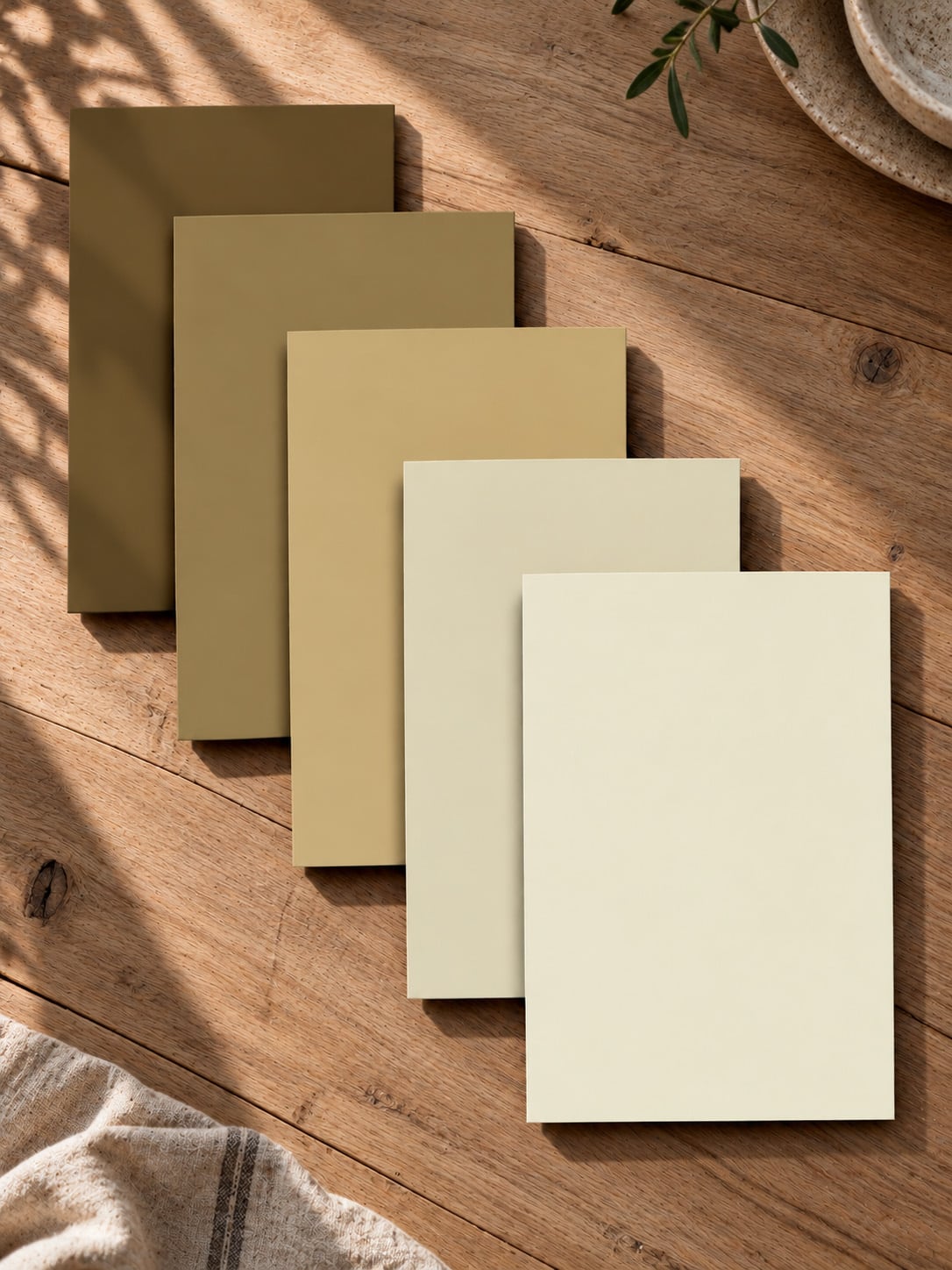 Flexa Pure Kleurstaal Collectie Olive 2