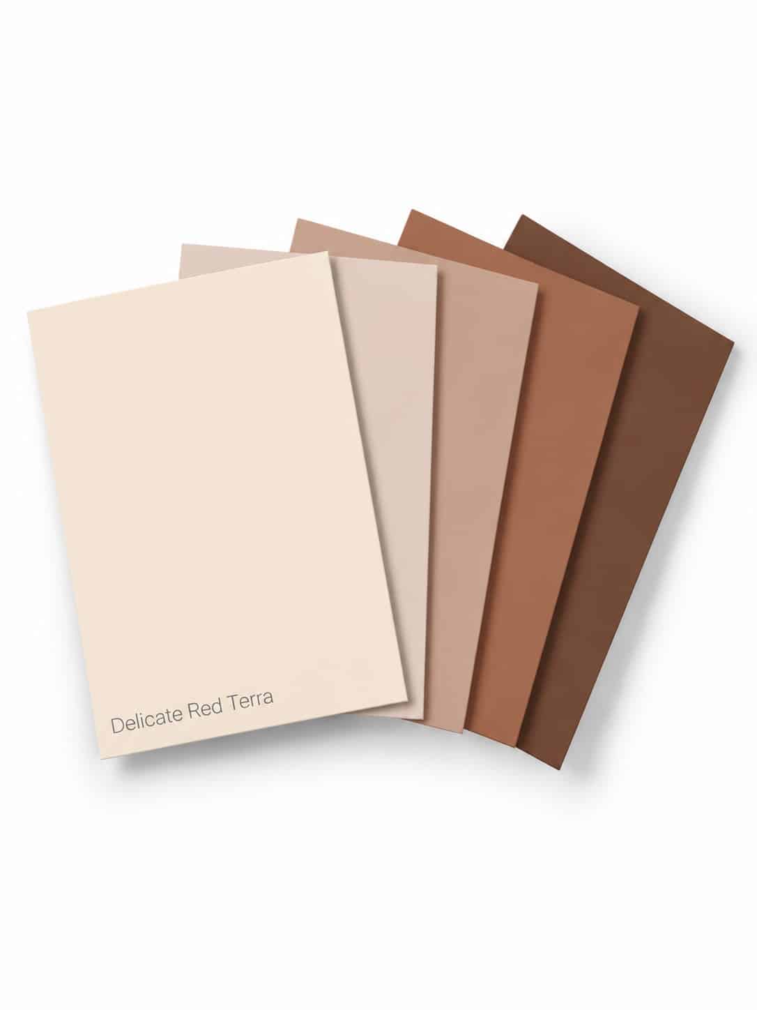 Flexa Pure Kleurstaal Collectie Red Terra