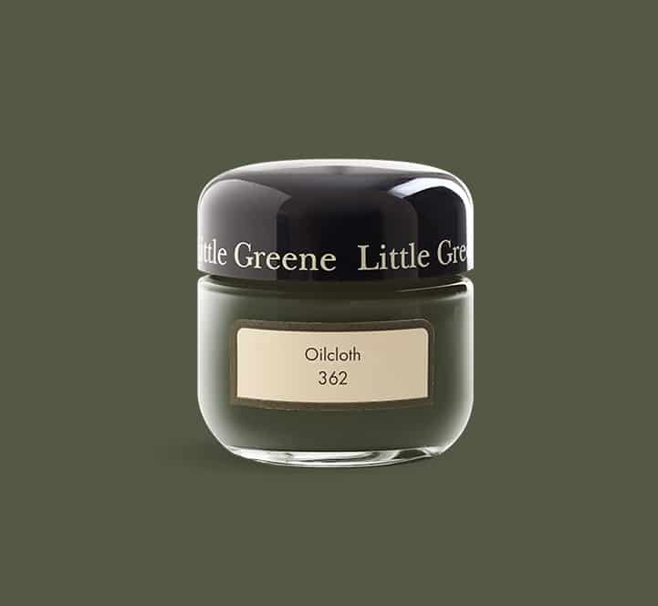 Oilcloth Little Greene sample pot