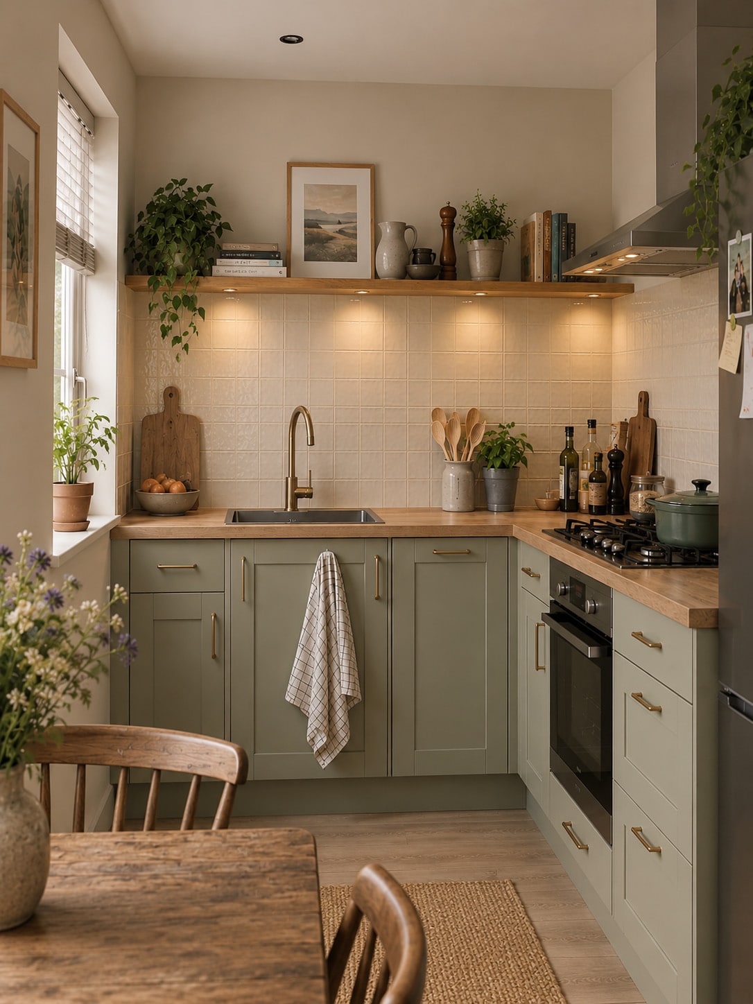 Rustieke keuken in kleur Soulful Sage