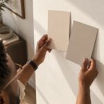 Testen kleurstalen Gentle Umber en Subtle Umber