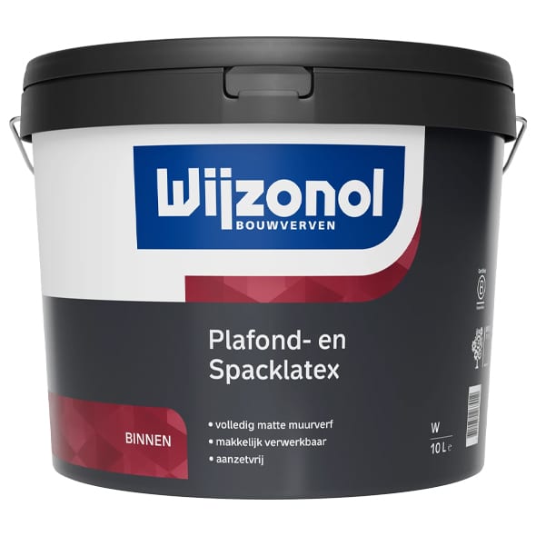 Wijzonol Plafond  en Spacklatex 10 liter