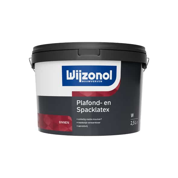 Wijzonol Plafond  en Spacklatex 2,5 liter