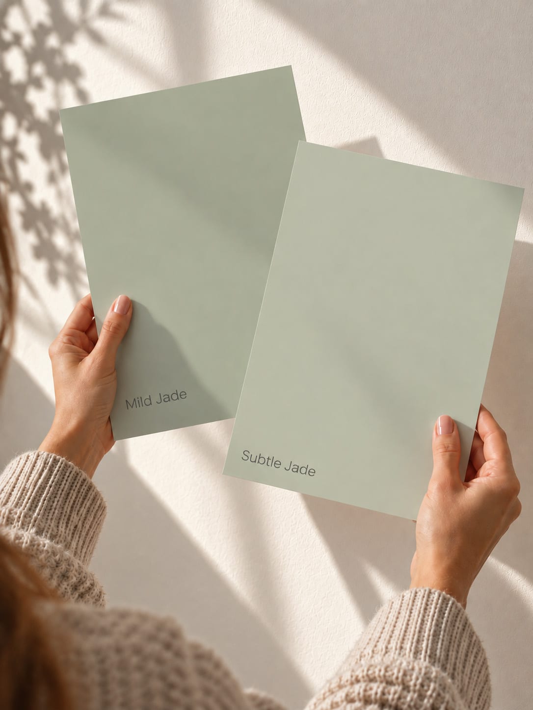 testen Kleurstaal Jade   Mild Jade en Subtle Jade