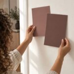 Testen kleurstalen Real Plum en Full Plum