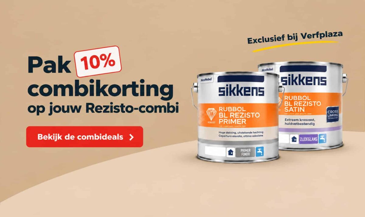 10% korting op Sikkens Rezisto producten banner