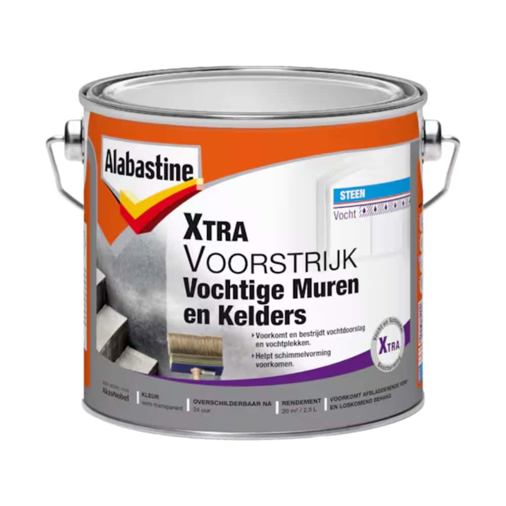 Alabastine Xtra Voorstrijk Vochtige Muren en Kelders 2 5L