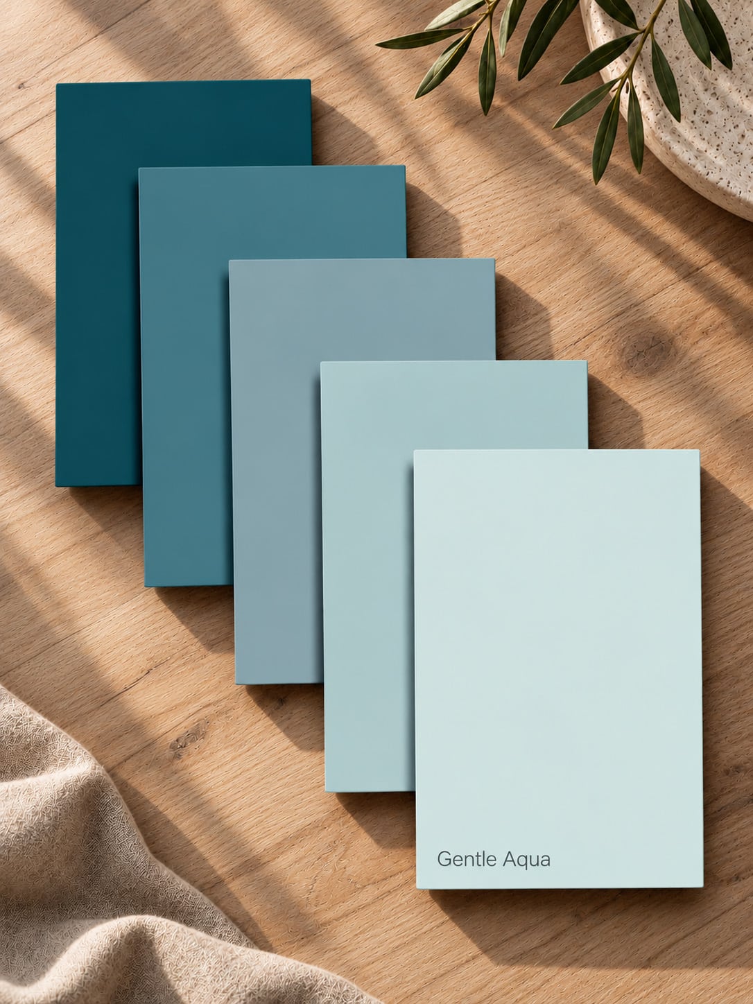 Flexa Pure Kleurstaal Collectie Aqua 2