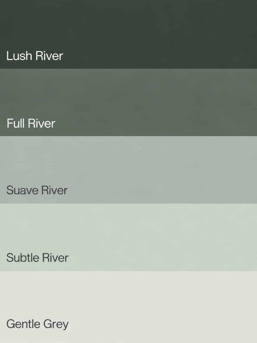 Flexa Pure Kleurstaal Collectie River 3