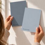 Testen Flexa Pure Kleurstaal Collectie Indigo Real Indigo en Smooth Indigo