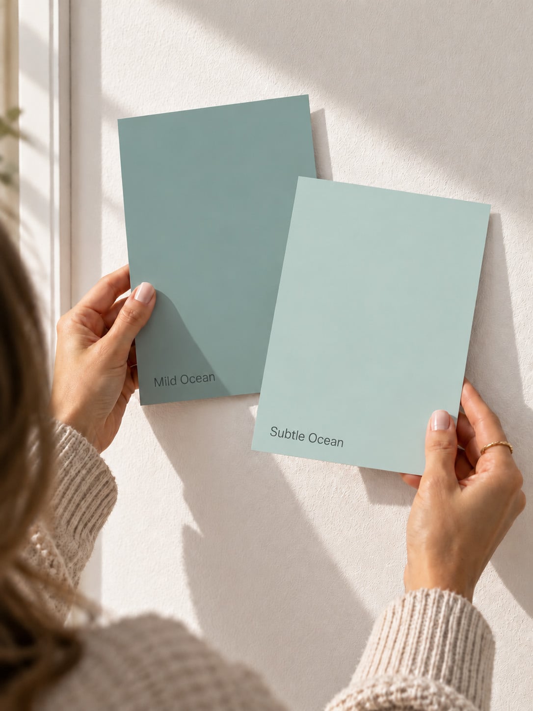 Testen Flexa Pure Kleurstaal Collectie Ocean – Mild Ocean en Subtle Ocean