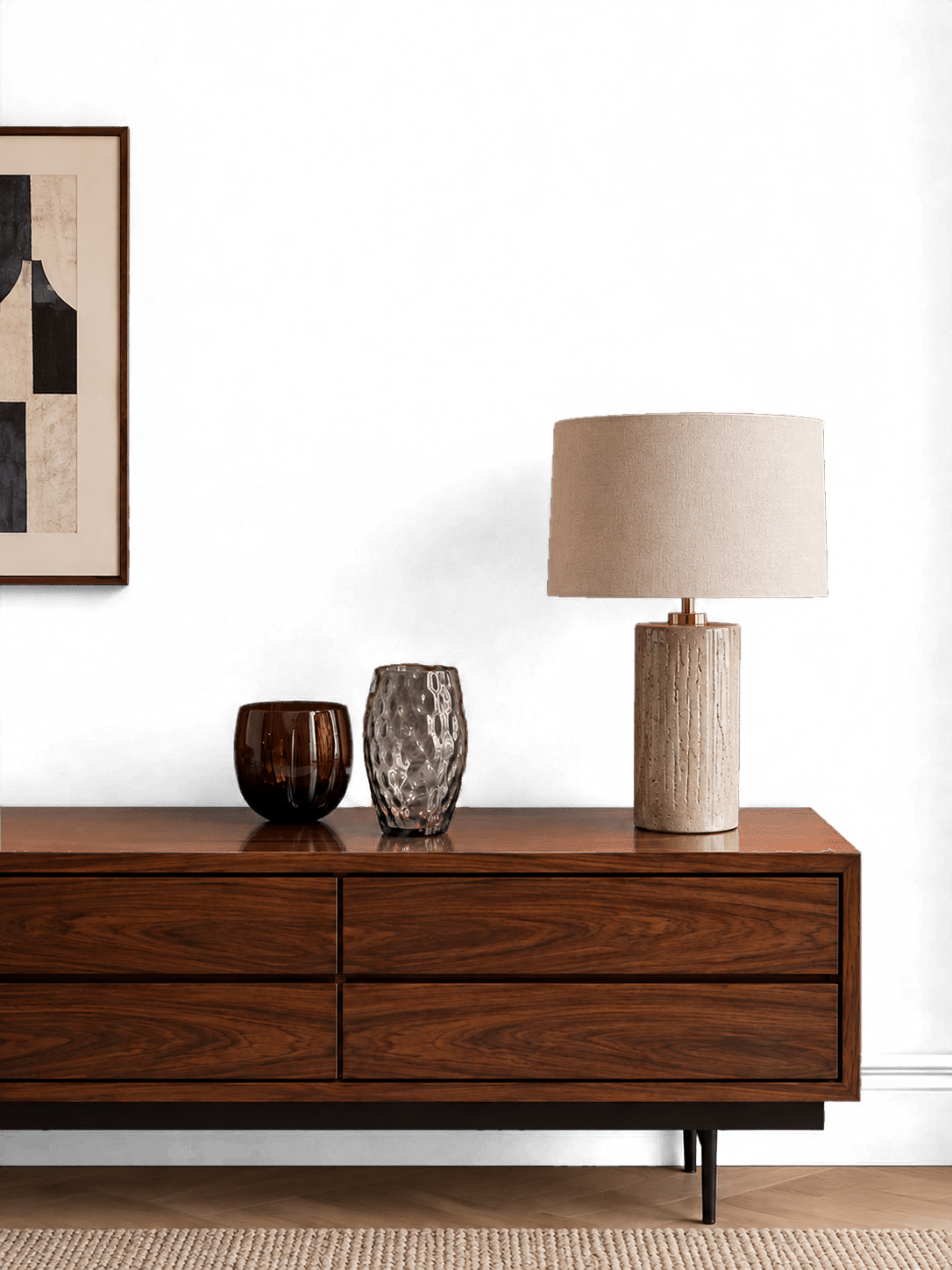 woonkamer met wandmeubel