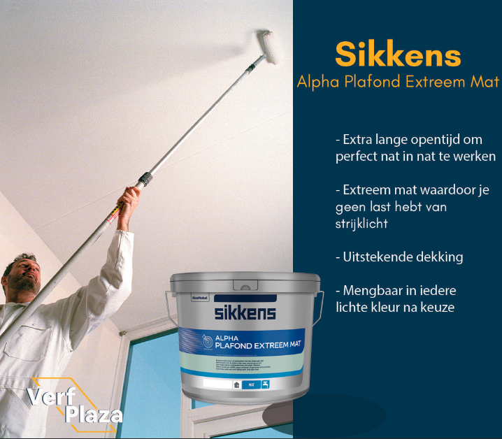 Sikkens Alpha Plafond Extreem Mat 40 voordeel Verfplaza
